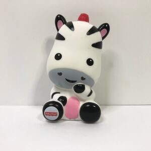fisher price zebra bath Toy Water‎ squirter baby soft vinyl toy 3.5 Inch